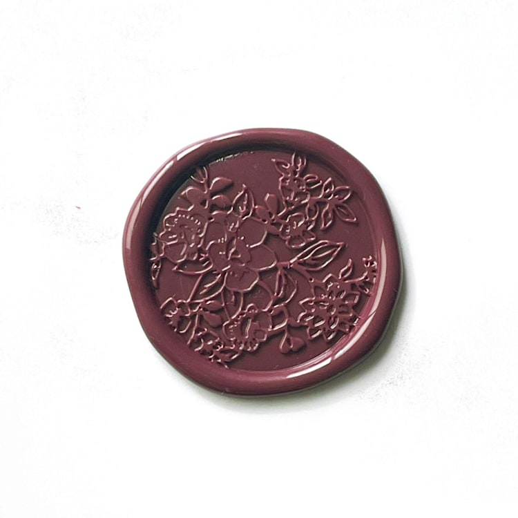 "French Garden Wax Seal in Mulberry Pack of 10" - Wax Seals in purple by Abby Choi