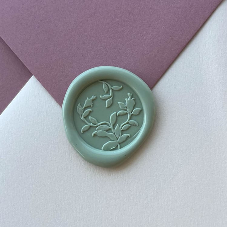"Euro Rose Wax Seal Sticker - Pack of 10" - Wax Seals in multicolorassorted-colors by Eva Tadros