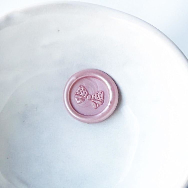 "Polka Dot Bow Wax Seal, Pack of 10, Customizable Color" - Wax Seals in multicolorassorted-colors by Abby Choi