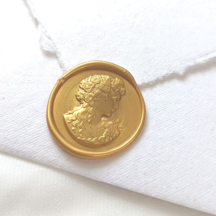 "Goddess- Customizable Color- Set of 25Hand-crafted Wax Seals" - Wax Seals in multicolor by Inkspiringletters