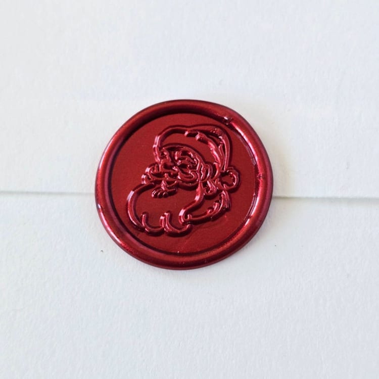 "St. Nick - Customizable Color- Set of 25 Hand-crafted Wax Seals" - Wax Seals in multicolor by Inkspiringletters