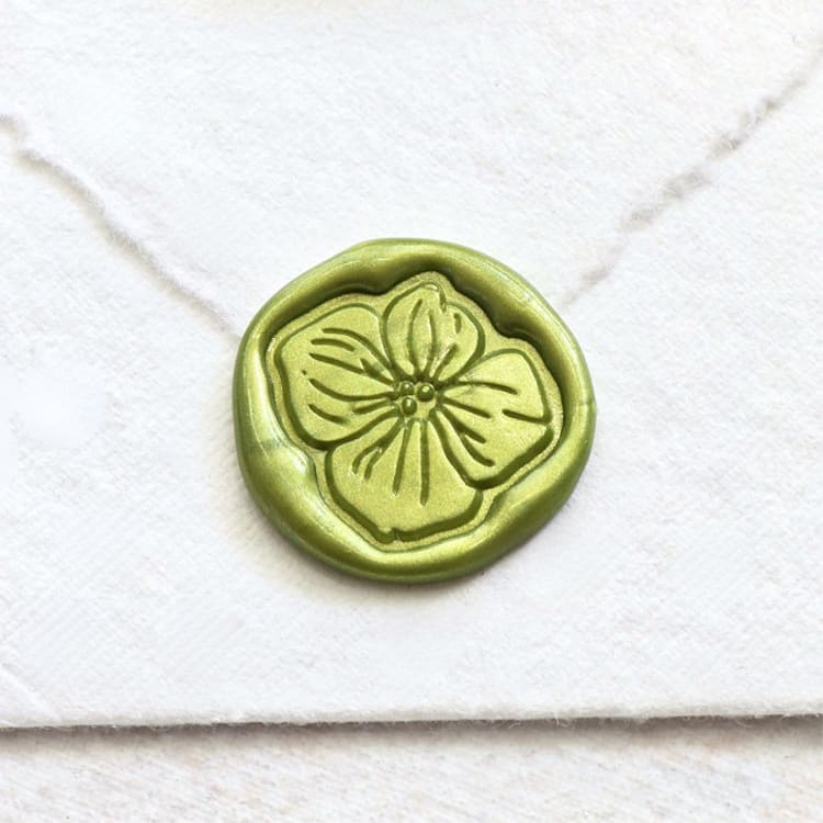 "Hydrangea Petal -Hand-crafted Wax Seals - Customizable Color- Set of 25" - Wax Seals in multicolor by Inkspiringletters