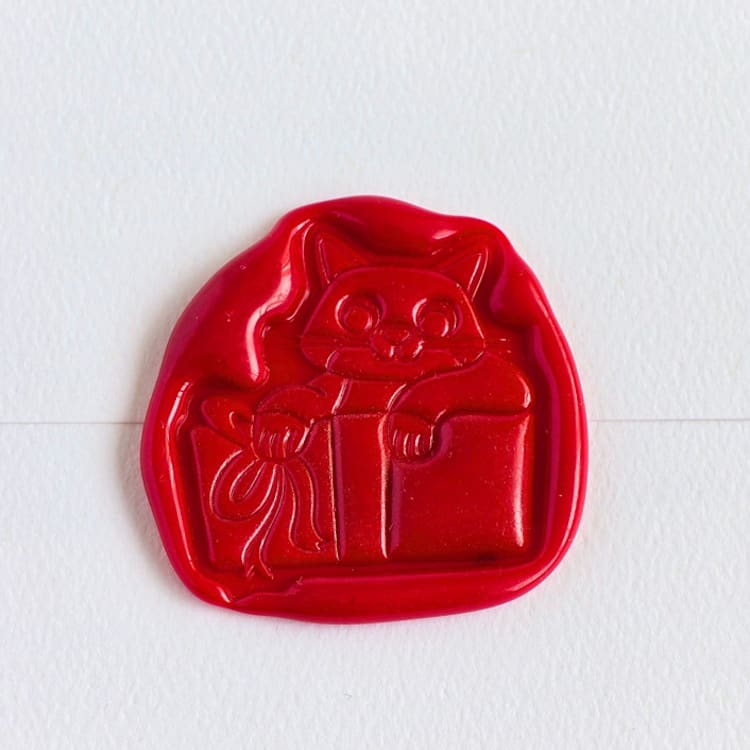 "Purrfect Gift- Customizable Color- Set of 25 Hand-crafted Wax Seals" - Wax Seals in multicolor by Inkspiringletters