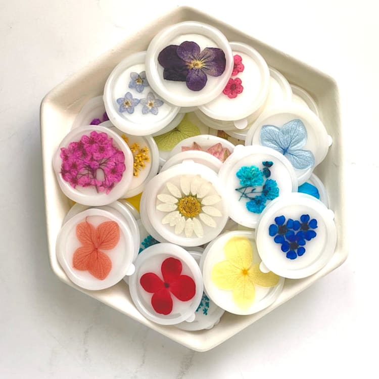 "Dried Wildflower Wax Seal Pack of 10, Customizable Color" - Wax Seals in multicolorassorted-colors by Abby Choi