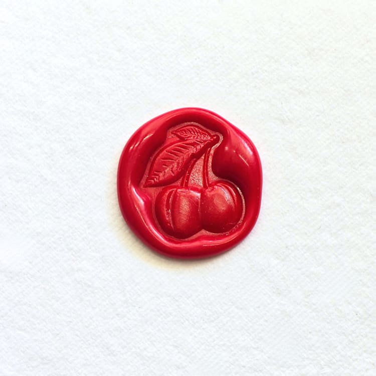 "Sweetheart Cherries- Hand-crafted Wax Seals - Customizable Color- Set of 25" - Wax Seals in multicolor by Inkspiringletters