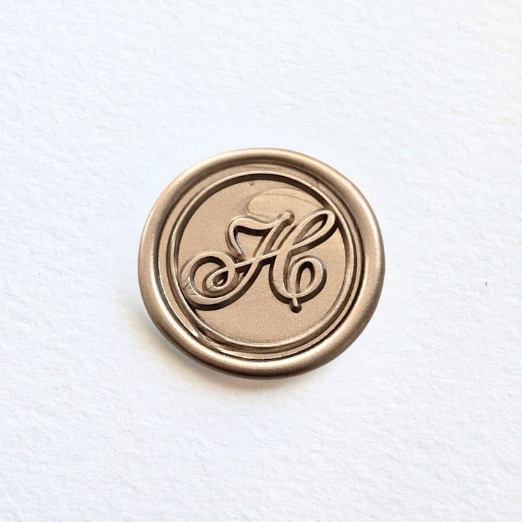 "Traditional Script Monogram- Customizable Color- Set of 25 Hand-Crafted Wax Seals" - Wax Seals in multicolor by Inkspiringletters