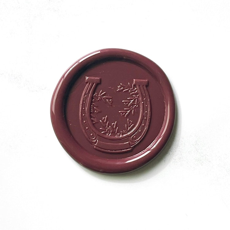 "Horseshoe Wax Seal in Mulberry Pack of 10" - Wax Seals in purple by Abby Choi