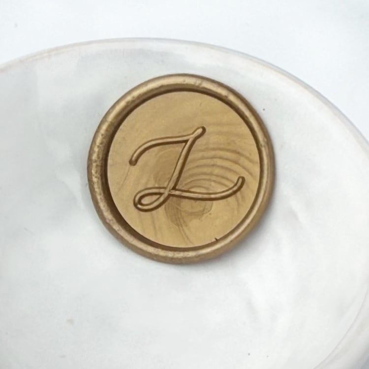 "Handwritten Script Initial Wax Seal Pack of 10, Customizable Color" - Wax Seals in multicolorassorted-colors by Abby Choi