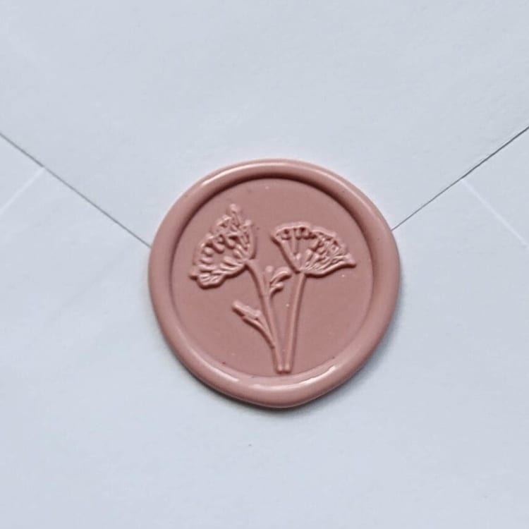 "Customizable Color Poppy Self-adhesive Wax Seals, Set of 5" - Wax Seals in multicolorassorted-colors by MC silverlinings