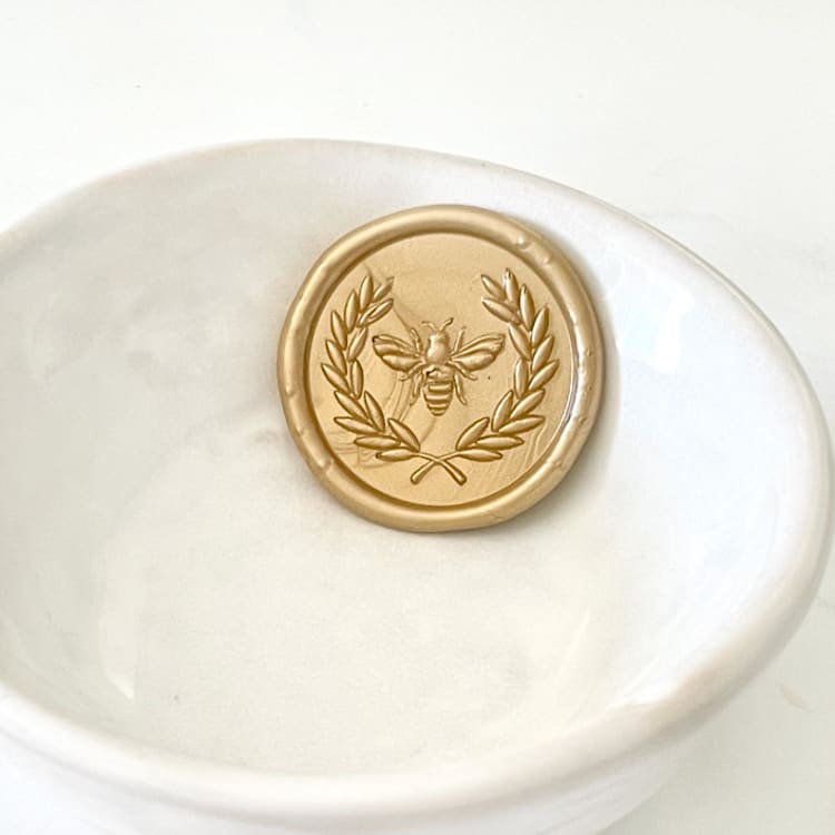 "Bee Laurel Wax Seals, Pack of 10, Customizable Color" - Wax Seals in multicolorassorted-colors by Abby Choi