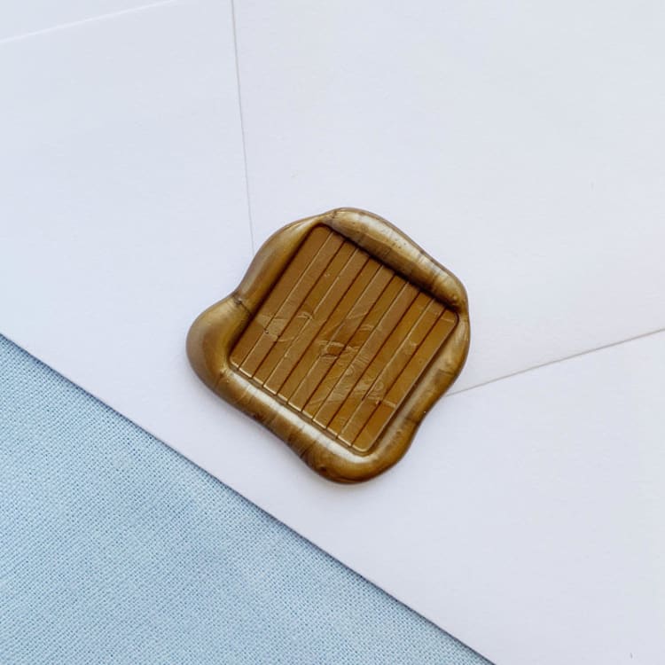 "Stripes Wax Seal (25 Pack)" - Wax Seals in gold by Sterling Stripes