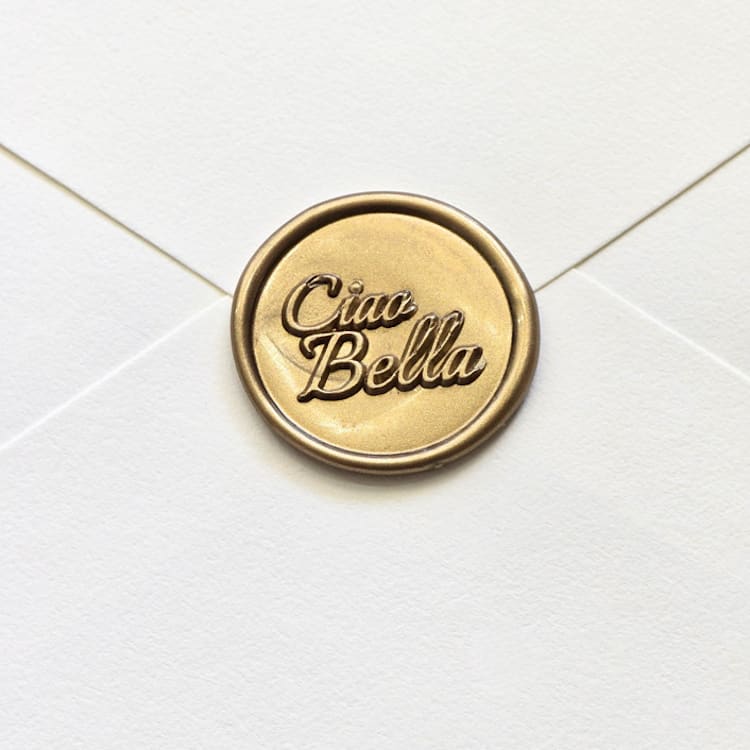 "Ciao Bella- Hand-crafted Wax Seals - Customizable Color- Set of 25" - Wax Seals in multicolor by Inkspiringletters