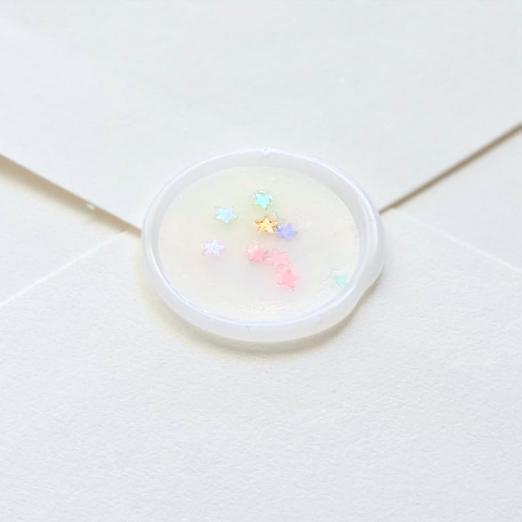 "Star Glitter- Customizable - Hand-Crafted Wax Seals- Set of 25" - Wax Seals in multicolor by Inkspiringletters