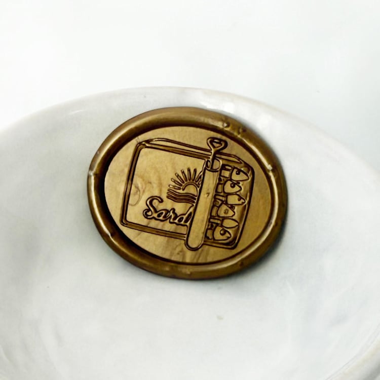 "Sardines Wax Seal, Pack of 10, Customizable Color" - Wax Seals in multicolorassorted-colors by Abby Choi