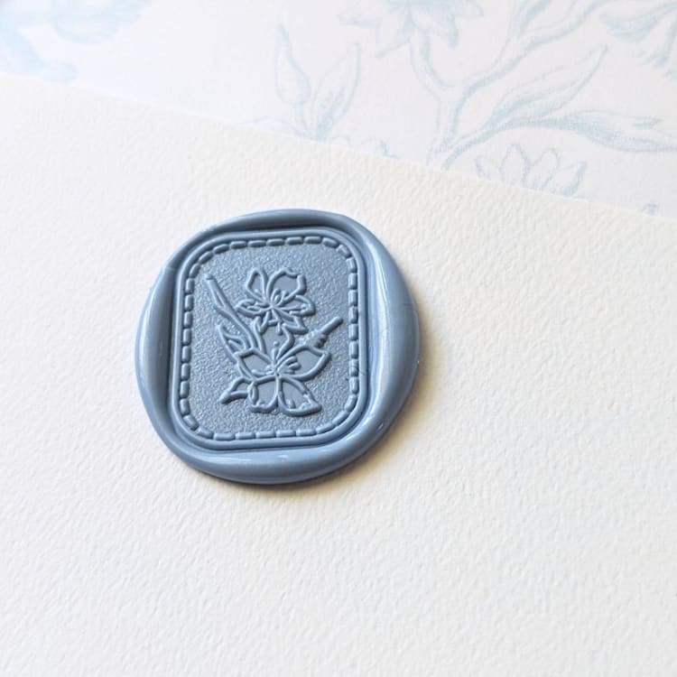 "Forget-me-not-Customizable Color- Set of 25 Hand-crafted Wax Seals" - Wax Seals in multicolor by Inkspiringletters