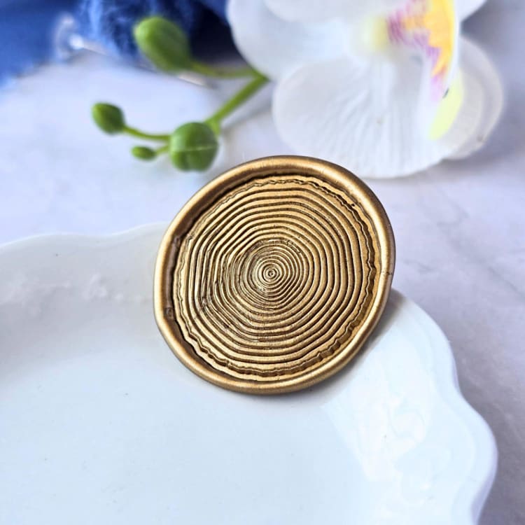 "Tree Stump- Customizable Color- Set of 25 Hand-crafted Wax Seals" - Wax Seals in multicolor by Inkspiringletters