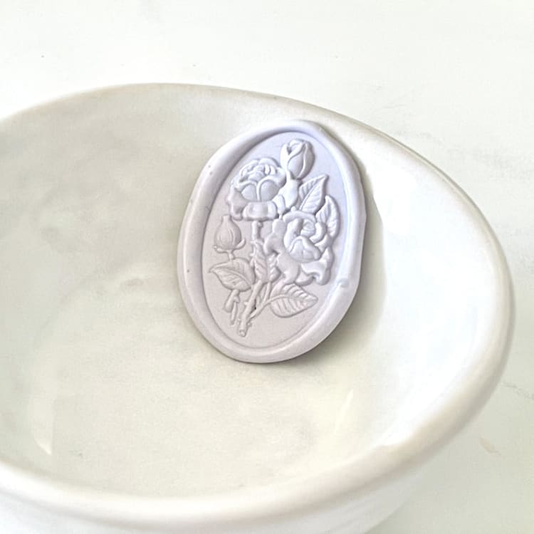 "Oval Rose with Thorns Wax Seals Pack of 10, Customizable Color" - Wax Seals in multicolorassorted-colors by Abby Choi