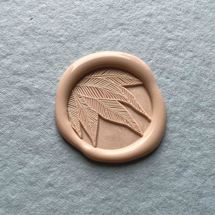 "Shady Palm Wax Seal Sticker - Pack of 10" - Wax Seals in multicolor by Eva Tadros