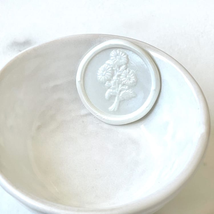 "Daisy Bouquet Wax Seal, Pack of 10, Customizable Color" - Wax Seals in multicolorassorted-colors by Abby Choi