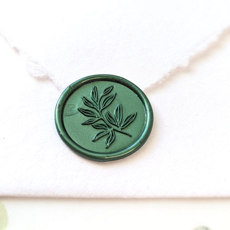 "Under the Willow- Customizable Color- Set of 25 Hand-crafted Wax Seals" - Wax Seals in multicolor by Inkspiringletters