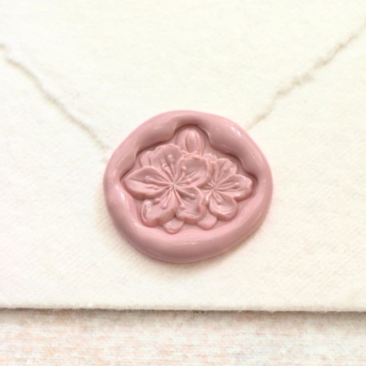 "Azalea-Customizable Color- Hand-crafted Wax Seals - Set of 25" - Wax Seals in multicolor by Inkspiringletters