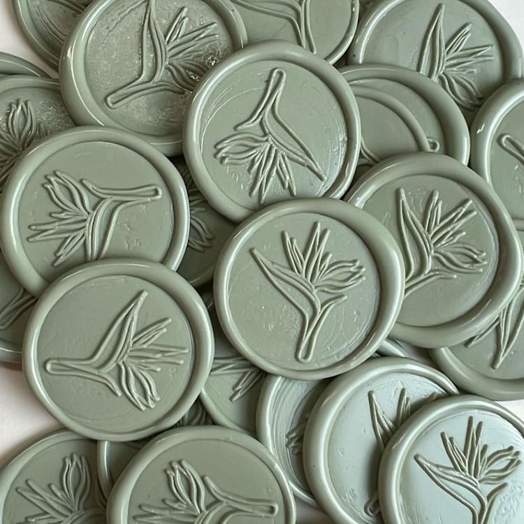 "Bird of Paradise Wax Seal Pack of 25" - Wax Seals in multicolorassorted-colors by Eva Tadros