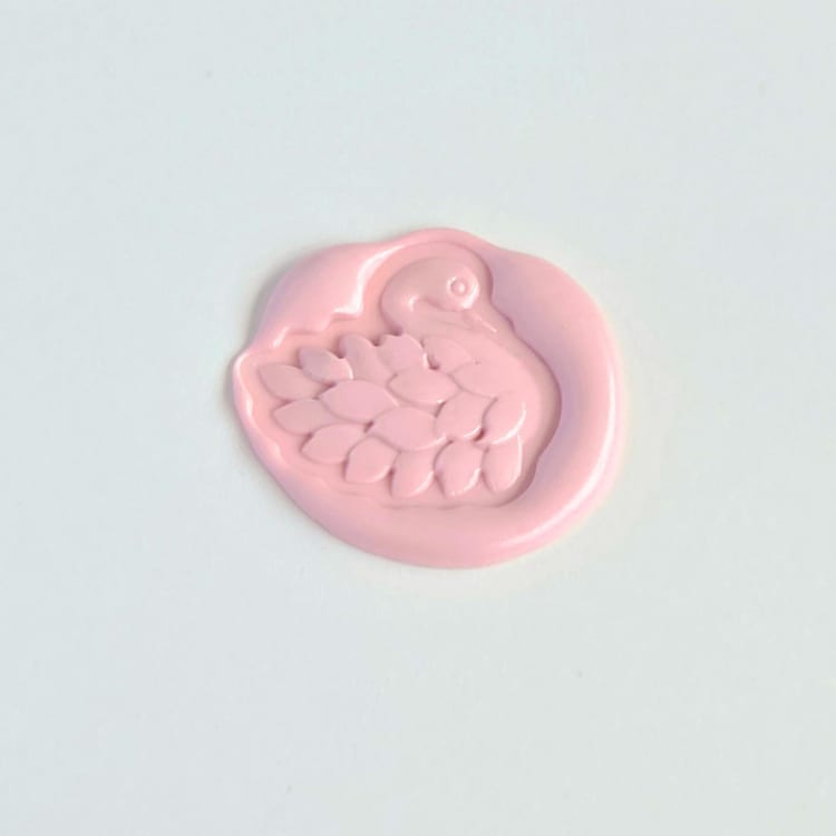 "Fluffy Swan- - Customizable Color- Hand-Crafted Wax Seals- Set of 25" - Wax Seals in multicolor by Inkspiringletters