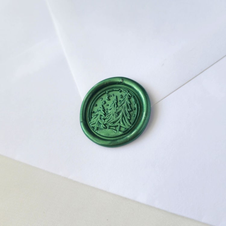 "In the Woods- Customizable Color- Set of 25 Hand-crafted Wax Seals" - Wax Seals in multicolor by Inkspiringletters