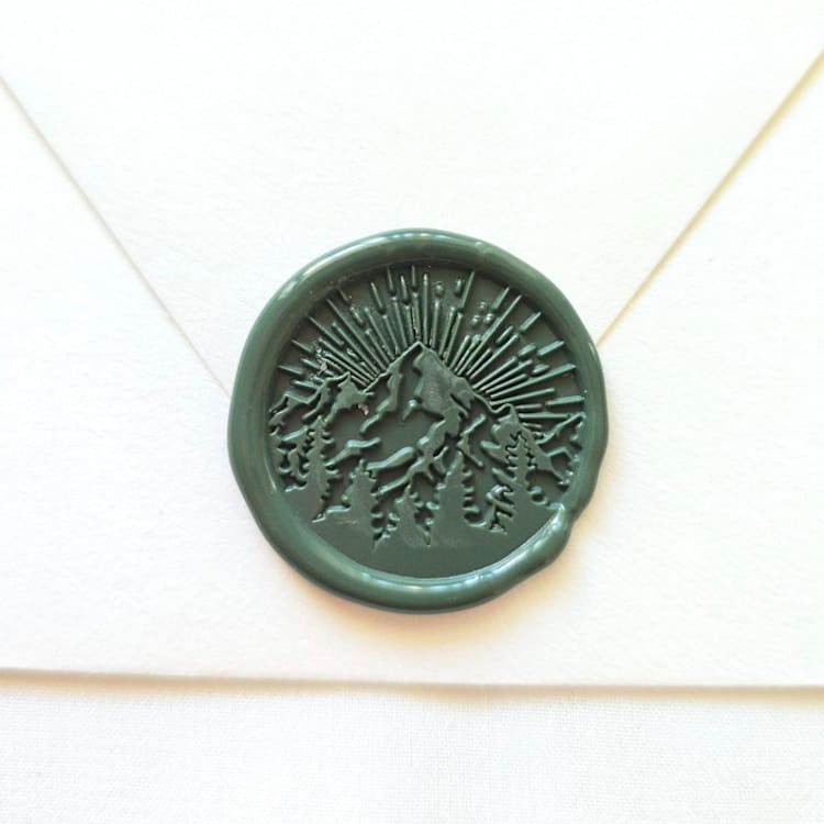"On Top of the World - Customizable Color- Set of 25 Hand-crafted Wax Seals" - Wax Seals in multicolor by Inkspiringletters