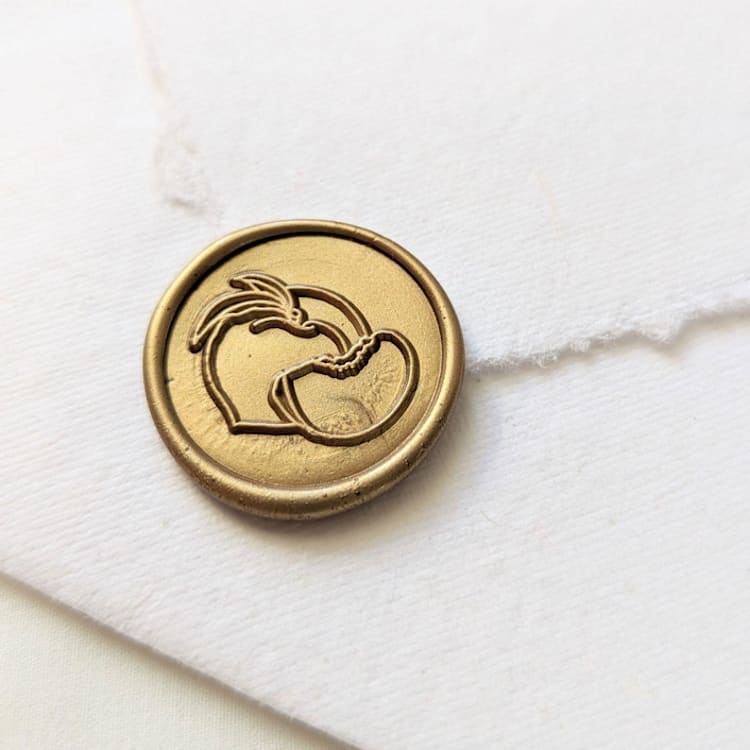 "Peaches- Customizable Color- Set of 25 Hand-crafted Wax Seals" - Wax Seals in multicolor by Inkspiringletters