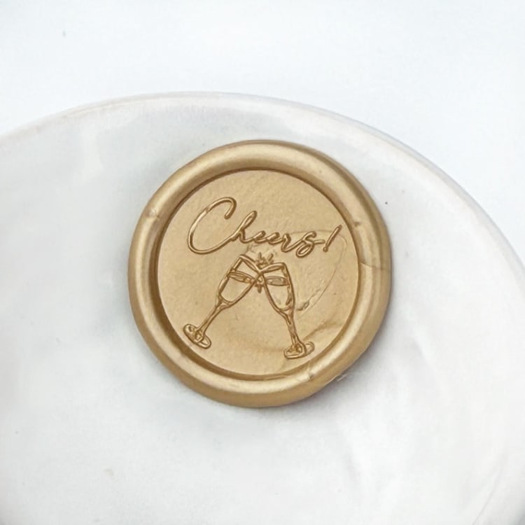 "Cheers Wax Seals, Pack of 10, Customizable Color" - Wax Seals in multicolorassorted-colors by Abby Choi