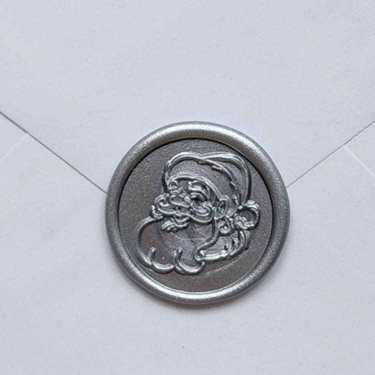 "Customizable Color Santa Wax Seals, Self-Adhesive Seals, Set of 5" - Wax Seals in multicolorassorted-colors by MC silverlinings