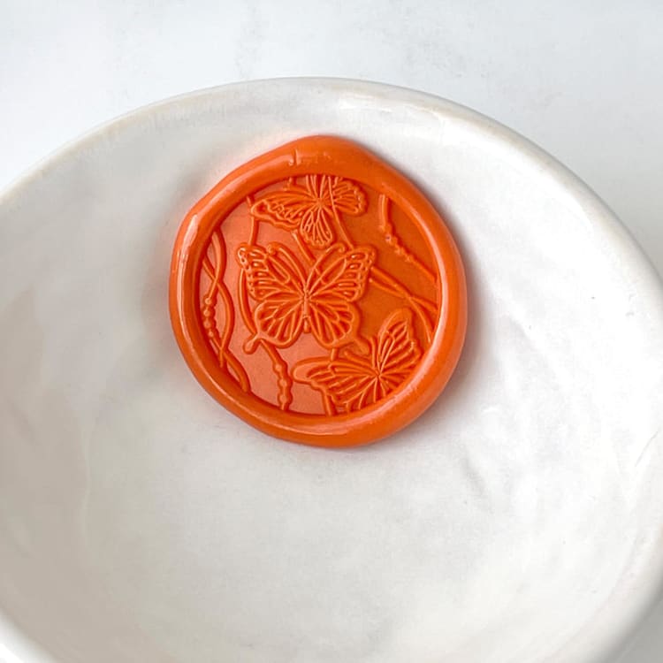 "Butterfly Garden Wax Seals, Pack of 10, Customizable Color" - Wax Seals in multicolorassorted-colors by Abby Choi