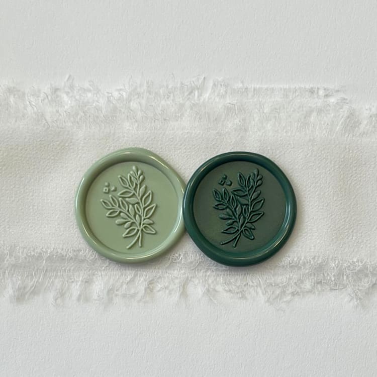 "Botanical Bouquet Wax Seals (set of 10 custom seals)" - Wax Seals in multicolorassorted-colors by Vee