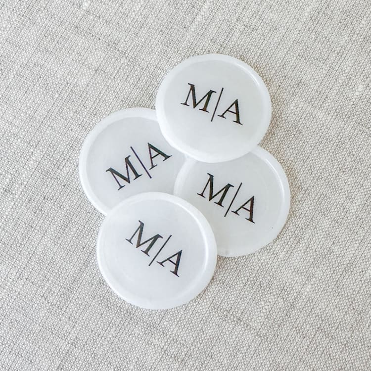 "Custom initials wax seals (translucent vellum base) | Set of 10" - Wax Seals in clear by Orchid Studio