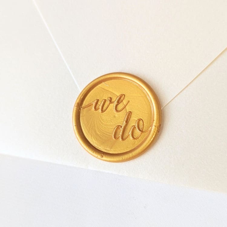 "We Do- Customizable Color- Set of 25 Hand-crafted Wax Seals" - Wax Seals in multicolor by Inkspiringletters