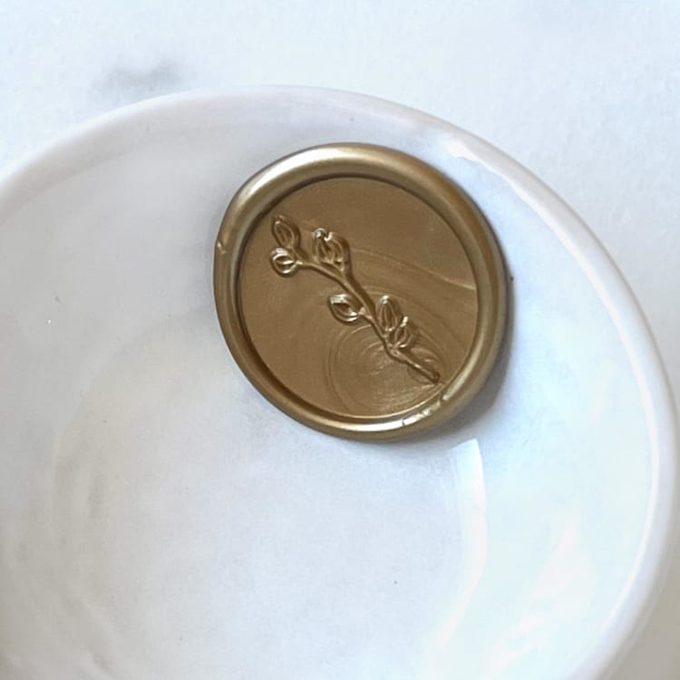 "Blossom Branch Wax Seal, Pack of 10, Customizable Color" - Wax Seals in multicolorassorted-colors by Abby Choi