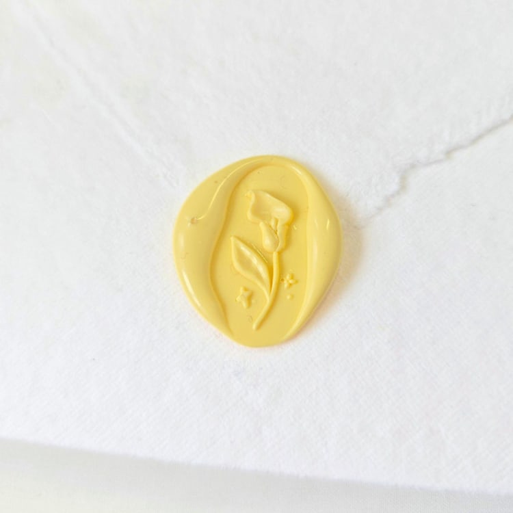 "Calla Lily- Customizable Color- Set of 25 Hand-crafted Wax Seals" - Wax Seals in multicolor by Inkspiringletters