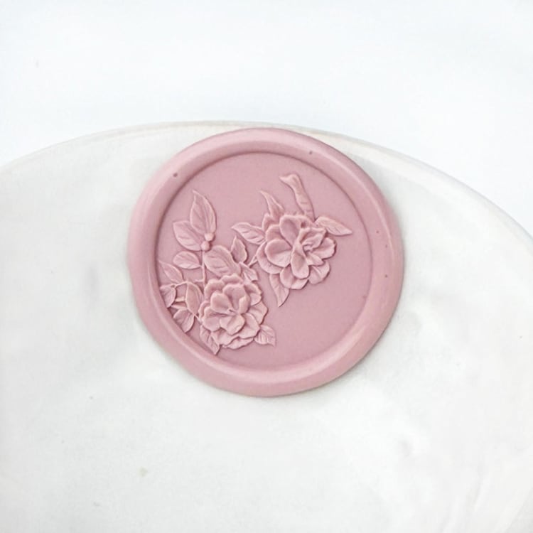 "Camelia Flower Wax Seal, Pack of 10, Customizable Color" - Wax Seals in multicolorassorted-colors by Abby Choi