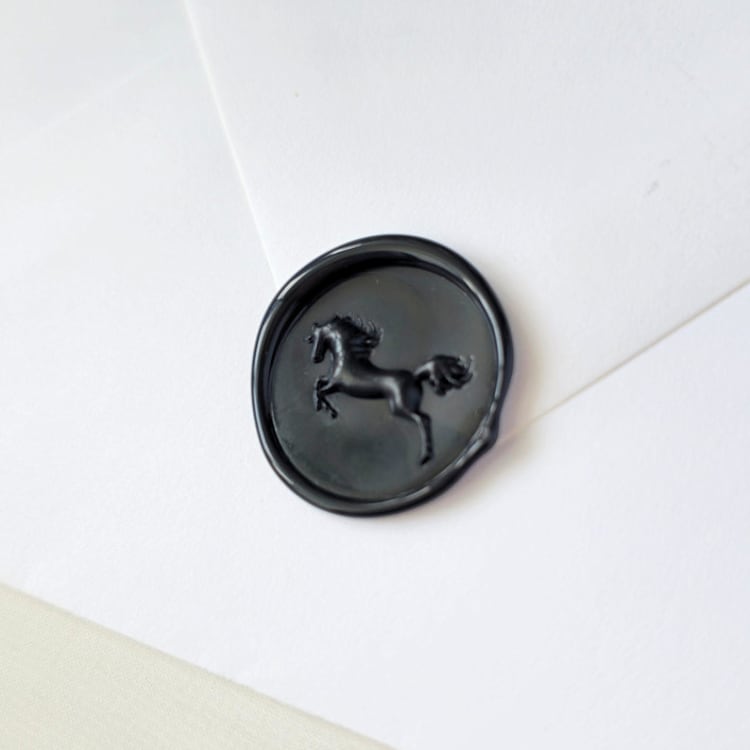 "Stallion- Customizable Color- Set of 25 Hand-crafted Wax Seals" - Wax Seals in multicolor by Inkspiringletters