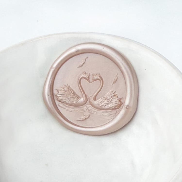 "Swan Love Wax Seal, Pack of 10, Customizable Color" - Wax Seals in multicolorassorted-colors by Abby Choi