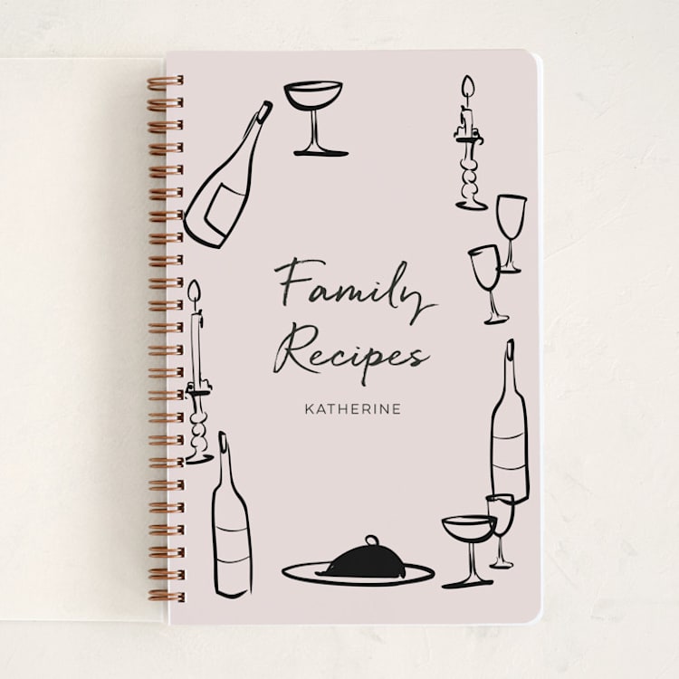 "Wine and Dine" - Notebook in Nude by Ani Somi - Front