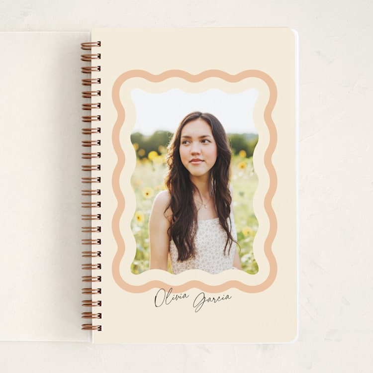 "wavy" - Notebook in Seashell by Robert and Stella - Front