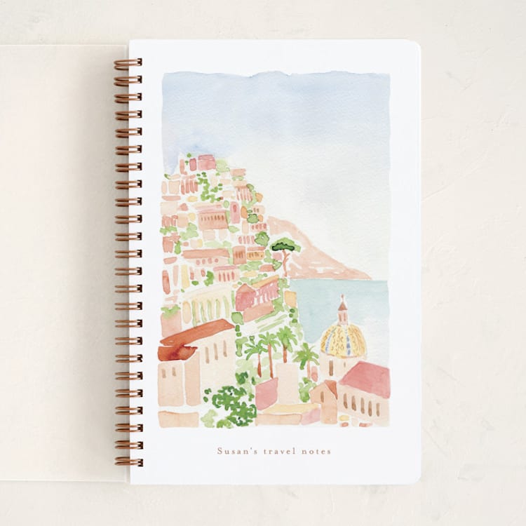 "Amalfi" - Notebook in Silk by frau brandt - Front