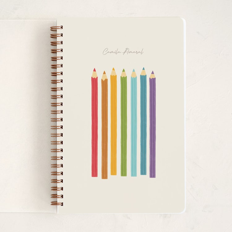 "color" - Notebook in Rainbow by JeAnna Casper - Front