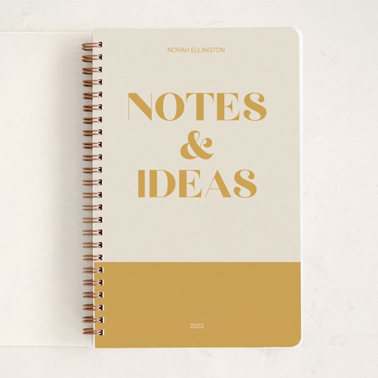 "Big Ideas" - Notebook in Dandelion by Alisa Galitsyna - Front