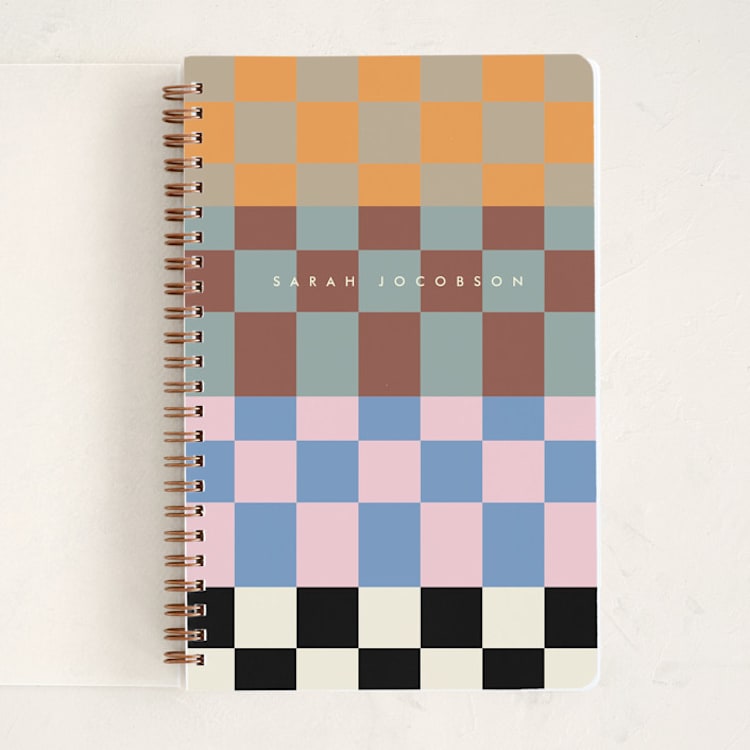 "noted check" - Notebook in Modern by Baumbirdy - Front