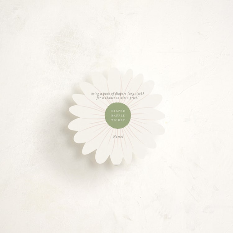 "Dainty Garden" - Mini Novelty Enclosure Cards in Blush by Paper Raven Co. - Front