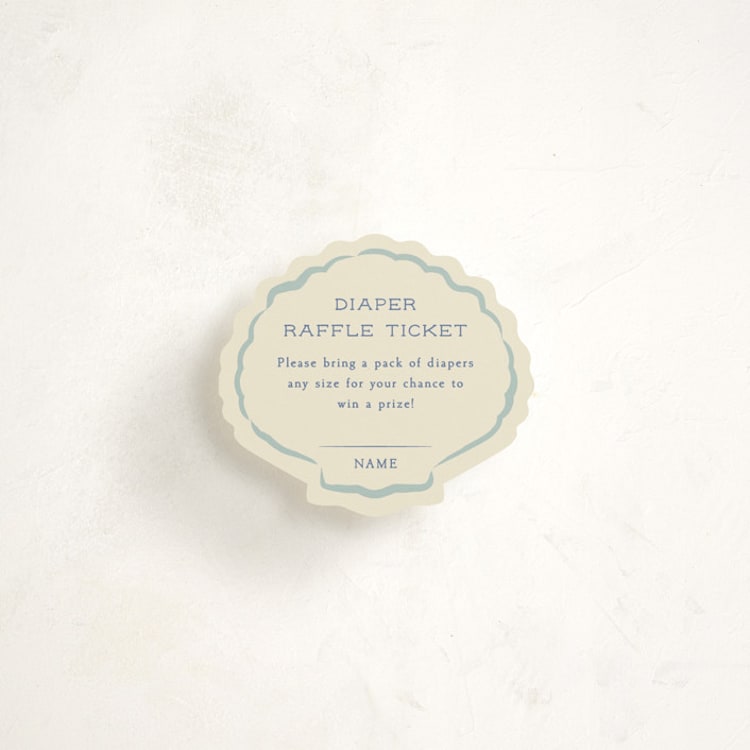 "Beach Babe" - Mini Novelty Enclosure Cards in Ocean by Robert and Stella - Front