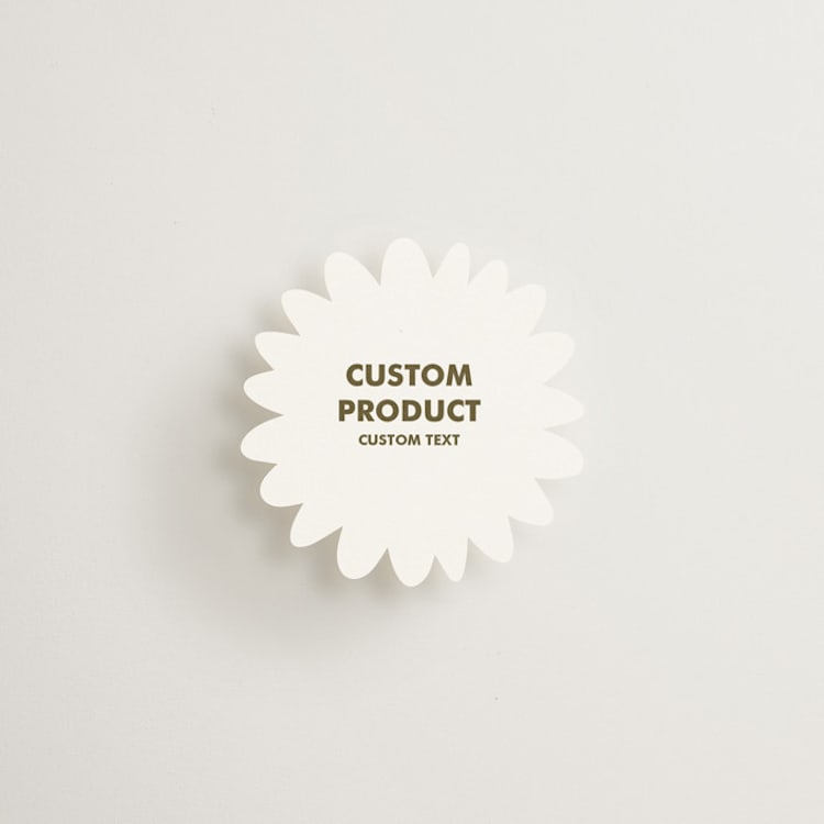 "Custom Daisy" - Mini Novelty Enclosure Cards in Charcoal by Minted Custom - Front